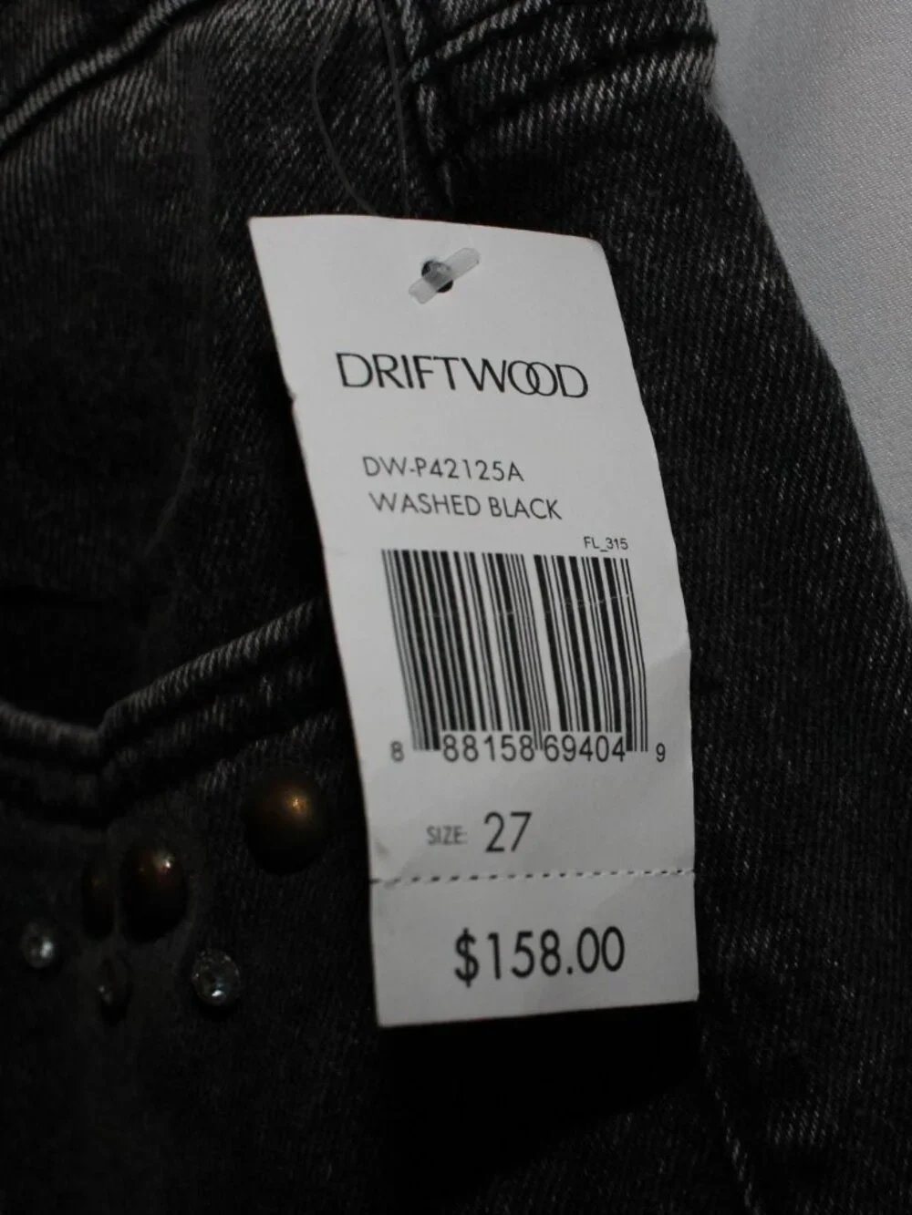 NWT Driftwood Charlee Cargo Jeans Size 27